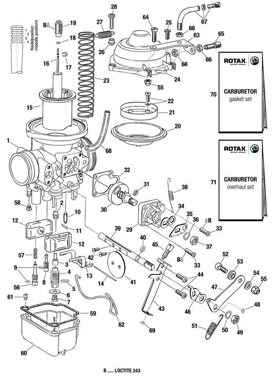 Membrane carburateur BING 912 Rotax